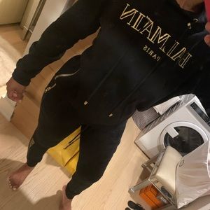 Black Balmain Sweatsuit